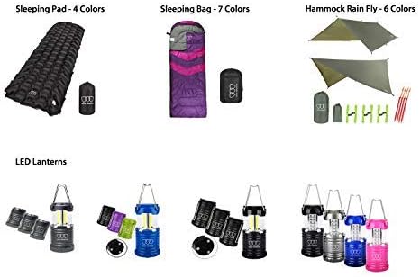Gold Armour Camping Hammock - XL Double Hammock Portable Hammock Camping Accessories Gear for Outdoor Indoor with Tree Straps, USA Based Brand (Green)