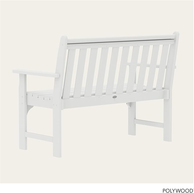 POLYWOOD GNB48WH Vineyard 48" Bench, White