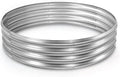 Round Galvanized Raised Garden Bed Kit, Round Galvanized Planter for Vegetables/Herbs/Flowers Heavy-Duty Steel Outdoor Water Trough (Silver, 3X3X1FT)