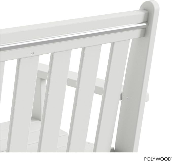 POLYWOOD GNB48WH Vineyard 48" Bench, White
