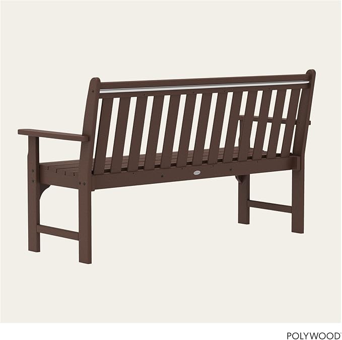 POLYWOOD GNB60MA Vineyard 60" Bench, Mahogany