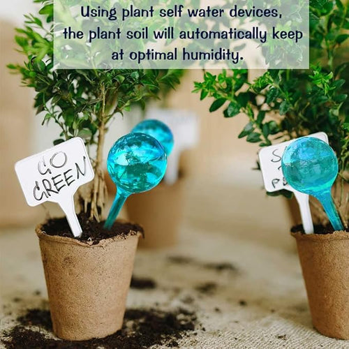 10pcs Plant Self Watering Globe Stakes, Plant Watering Stakes Automatic Plant Watering Bulb System Spikes, Flower Automatic Watering Device, Garden Self Waterer for Indoor Outdoor Plant