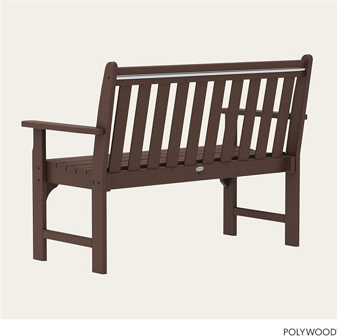 POLYWOOD GNB48MA Vineyard 48" Bench, Mahogany