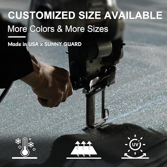 SUNNY GUARD Sun Shade Sail 8' X 16' Rectangle Graphite Grey UV Block Sunshade for Backyard Yard Deck Patio Garden Outdoor Activities and Facility(We Make Custom Size)