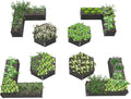 A ANLEOLIFE 8-Pack 70x60x18 in & 74x74x18 in Deep Root Galvanized Raised Garden Beds Outdoor for Planting Vegetables Flowers Herb, Quartz Grey