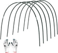 Gardzen Garden Hoops for Raised Beds Greenhouse Hoops, DIY Kit for Row Cover Garden Netting, All Season Plant Protection, 24 Pcs