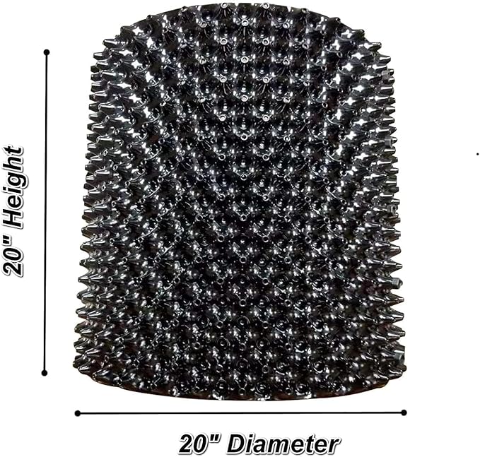 Air Pruning Containers, 25 Gallon Air Pruning Planters, 100 Liter 20" X 20" D/H Special Packing Interlocked Large Air Root Pruning Planters for Big Tree Grow Outdoor, Black, 10 Packs