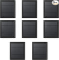 USB-C to Ring Barrel Plug 8Pack 4W Solar Charger for Ringing Spotlight & Stick Up Outdoor Cam, Black, High Efficiency, 10FT/3M Long Cable with IP65 dustproof and Waterproof