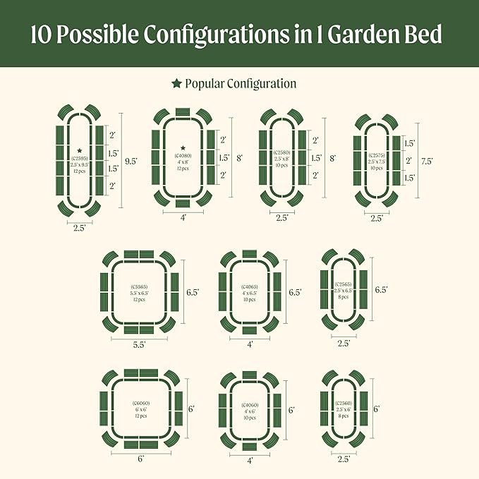 32" Extra Tall Raised Garden Bed Kits, 4 x 8 x 2.7ft Raised Planter Box Outdoor, 2.5 x 9.5 x 2.7ft Deep Root 10 in 1 Modular Metal Raised Beds for Gardening Vegetables Flowers Fruits - Modern Gray
