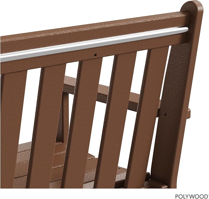 POLYWOOD GNB60TE Vineyard 60" Bench, Teak