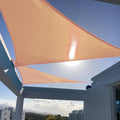 SUNNY GUARD Custom Size 17'x17'x17' Peach Fuzz Sun Shade Sail Triangle UV Block Shade for Backyard Yard Patio Deck Garden(Customized)