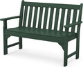 POLYWOOD Vineyard 48" Outdoor Patio Bench, Green