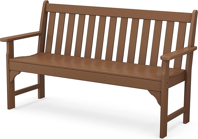 POLYWOOD GNB60TE Vineyard 60" Bench, Teak