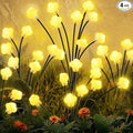 Solar Lights Outdoor 4 Pack 32 LED Solar Cloud Swaying Lights Garden Waterproof Outdoor Decor for Yard Patio & Pathway