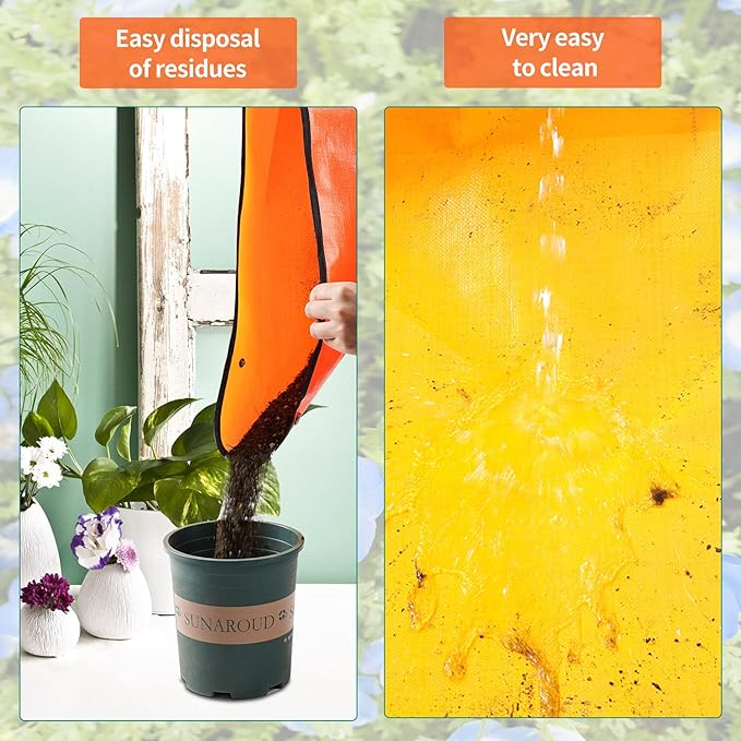 Extra Large Repotting Mat for Indoor Plants Transplanting and Potting Mix Mess Control, 39.5" X 39.5" Portable Gardening Tray Plant Planting Potting Mat Garden Gifts for Women Grandma Birthday Gift