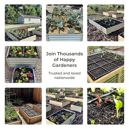 The Garden Grid | Preassembled Garden Watering System for Raised Beds | Drip Irrigation System & Soaker Hose - But Better | 1-Min Setup, USA-Made, Lasts 5-10x Longer | Size: 2x8 -Dims: 22.5"x88"