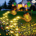 Hummingbird Solar Watering Can Lights, Outdoor Waterproof Garden Lanterns with Shepherd Hook, Solar Garden Decor for Yard Outdoor Landscape Pathway, Gift for Women Mom Grandma Christmas Gifts, 2 Pack